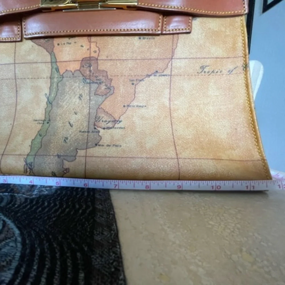Vintage Never Used Italian Leather Alviero Martini Prima Classe Purse - Picture 6 of 6